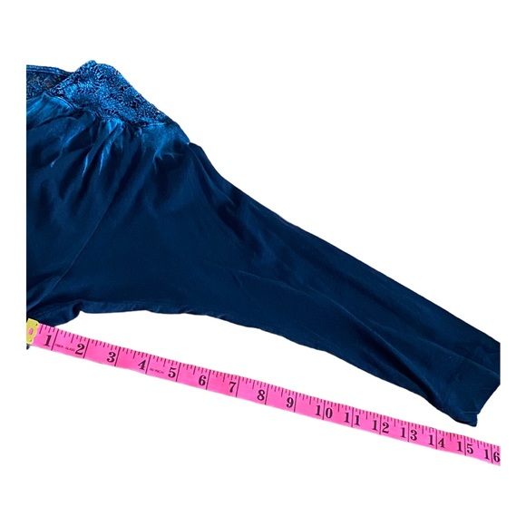 Unique Boho Crochet Cotton Language Long Sleeve Tee Top - ¾ sleeve - Size L - Picture 5 of 6